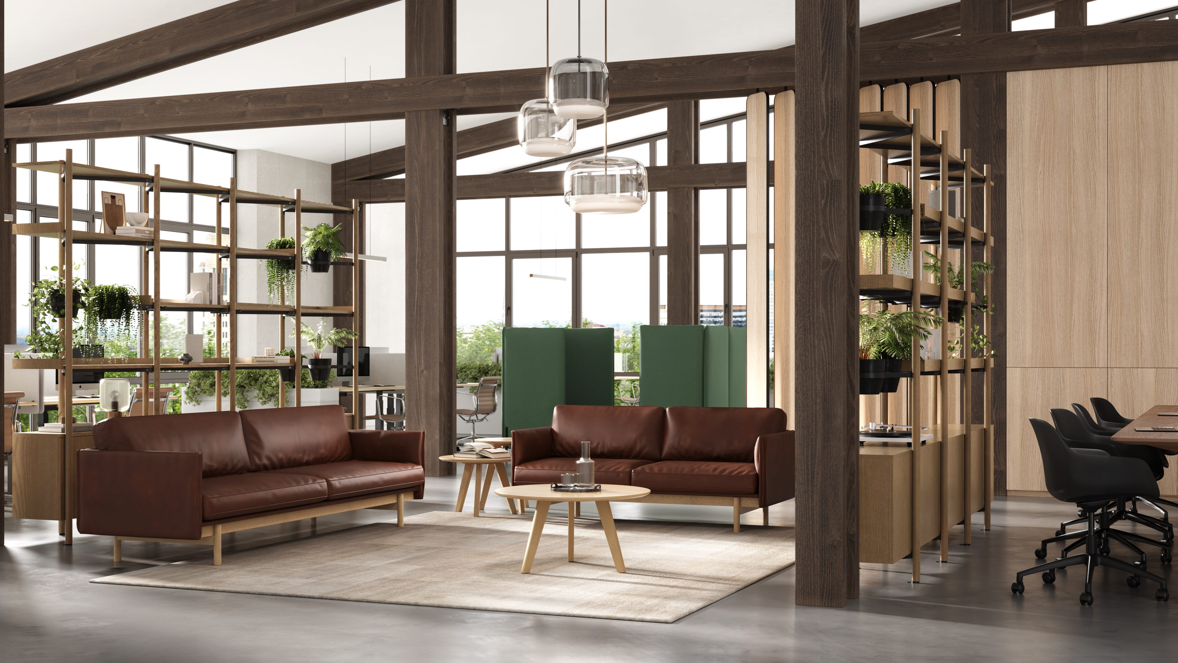 Verde Lounge in a contemporary office setting